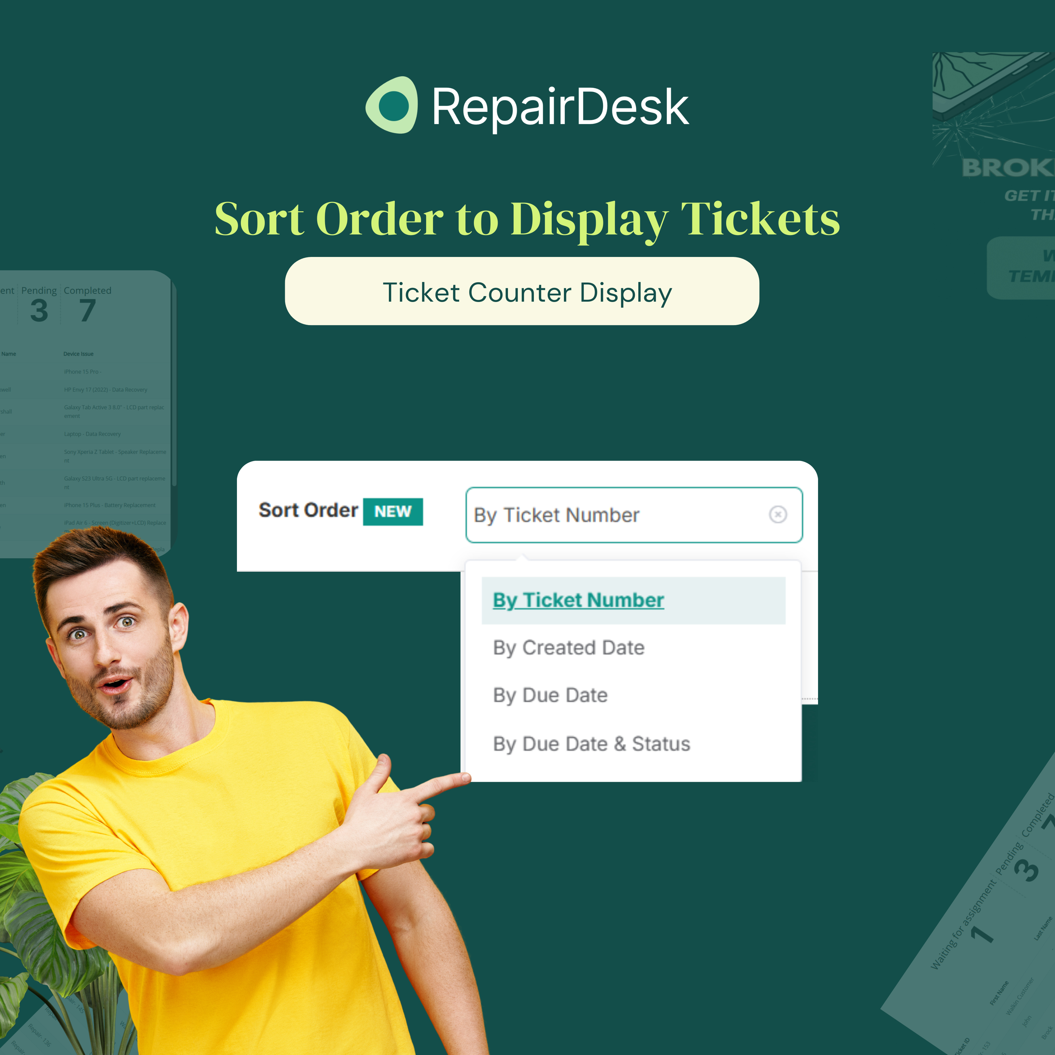 Ticket Counter Display